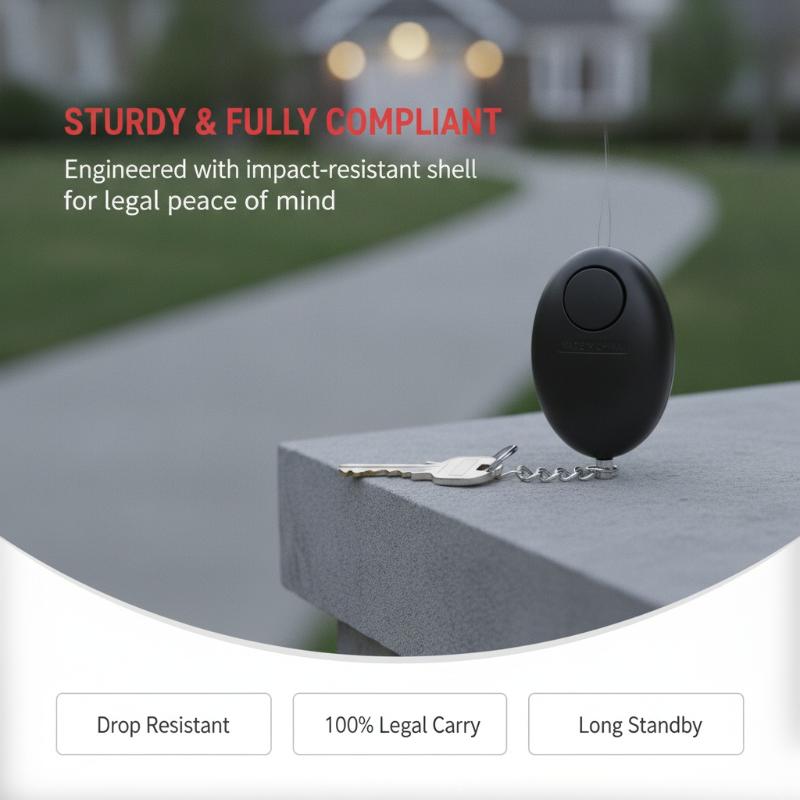1 stuks 120dB luide persoonlij - Personal Alarm Keychain recensie en prijs