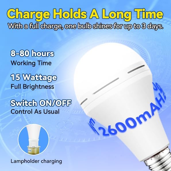 Noodoplaadbare lamp, blijft br - Power Outage Light recensie en prijs