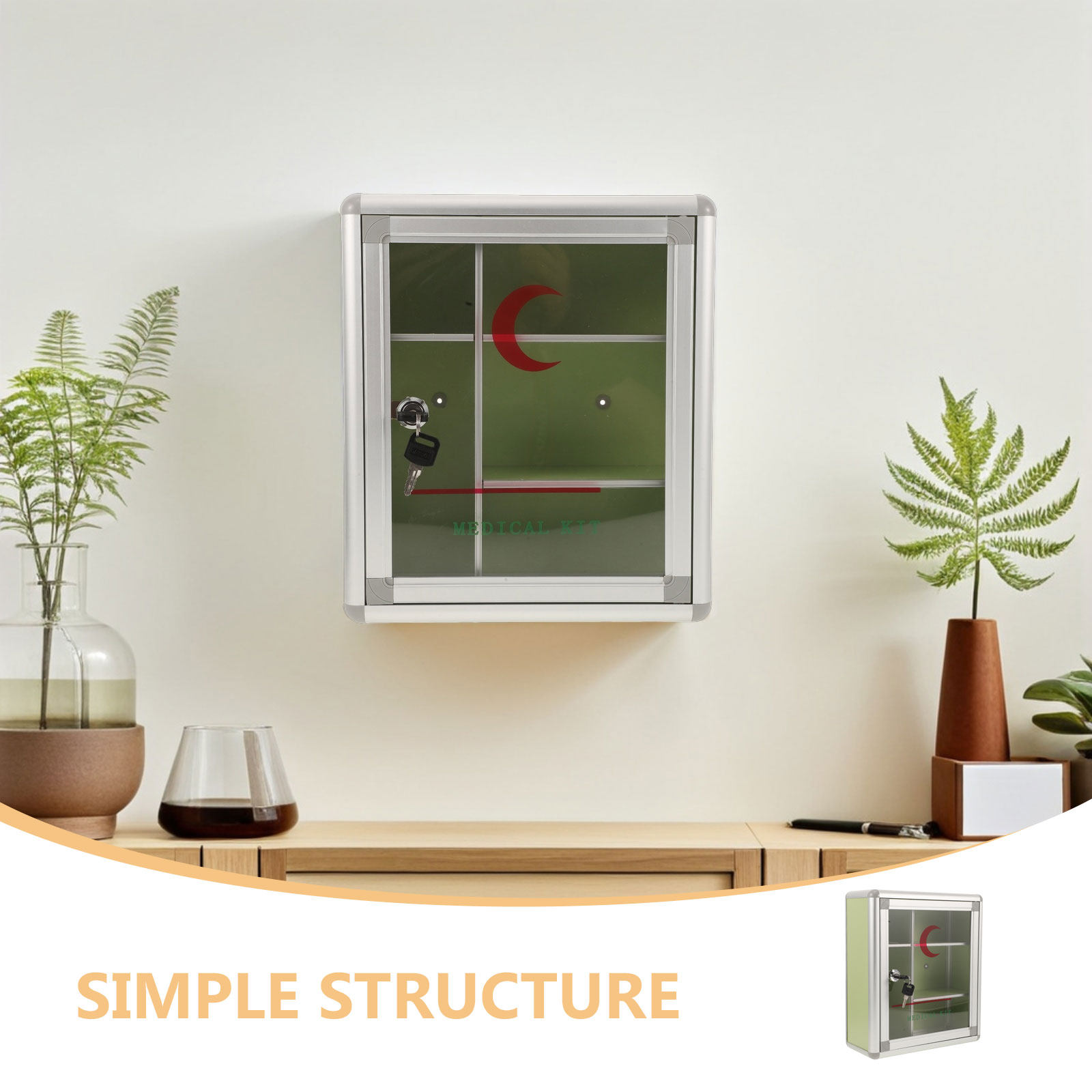 Wandmontage, afsluitbare medic - Medicine Cabinet Lock recensie en prijs