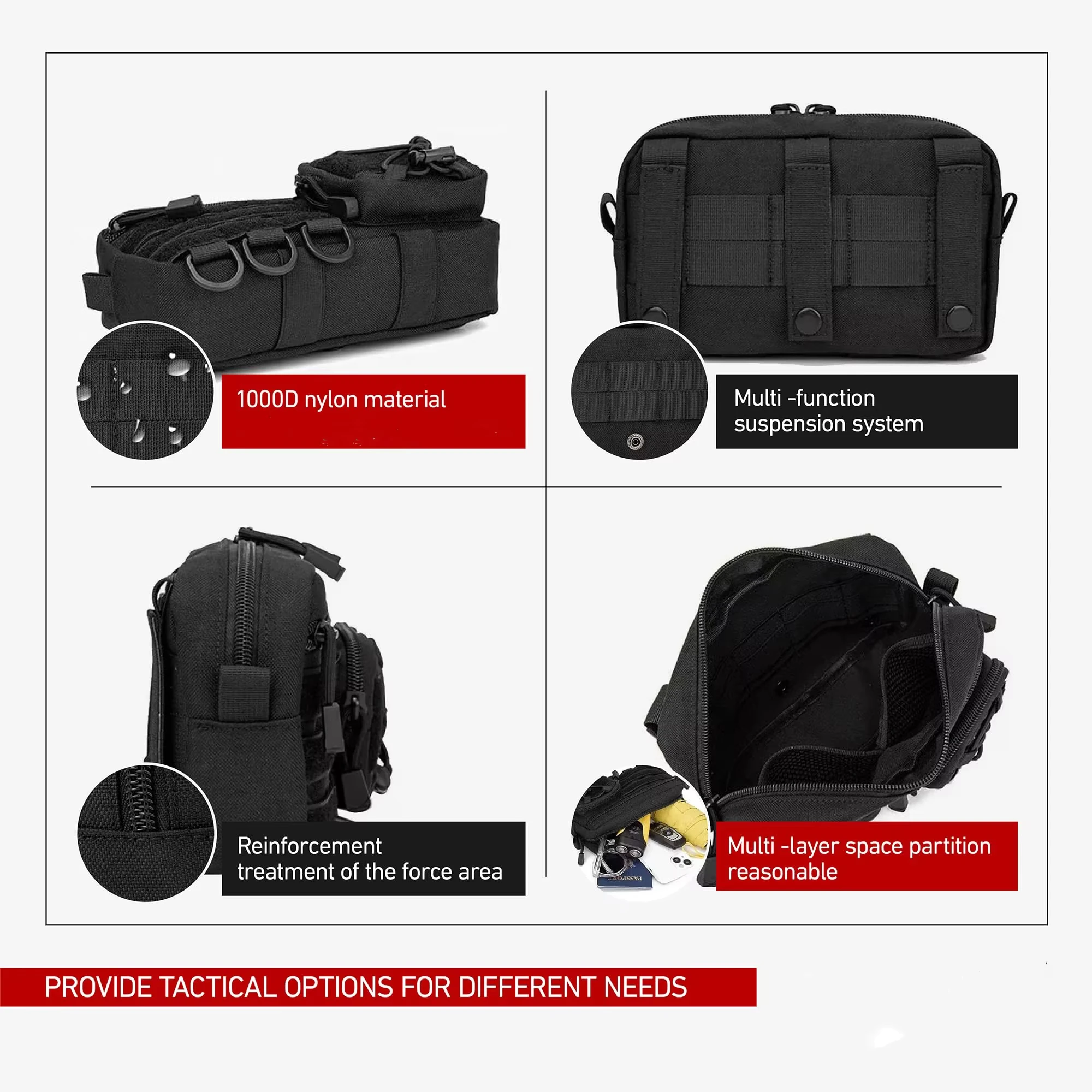 Nieuwe Molle heuptas, tactisch - First Aid Bag Kit recensie en prijs